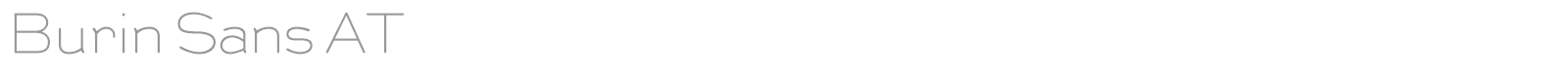Burin Sans AT font preview